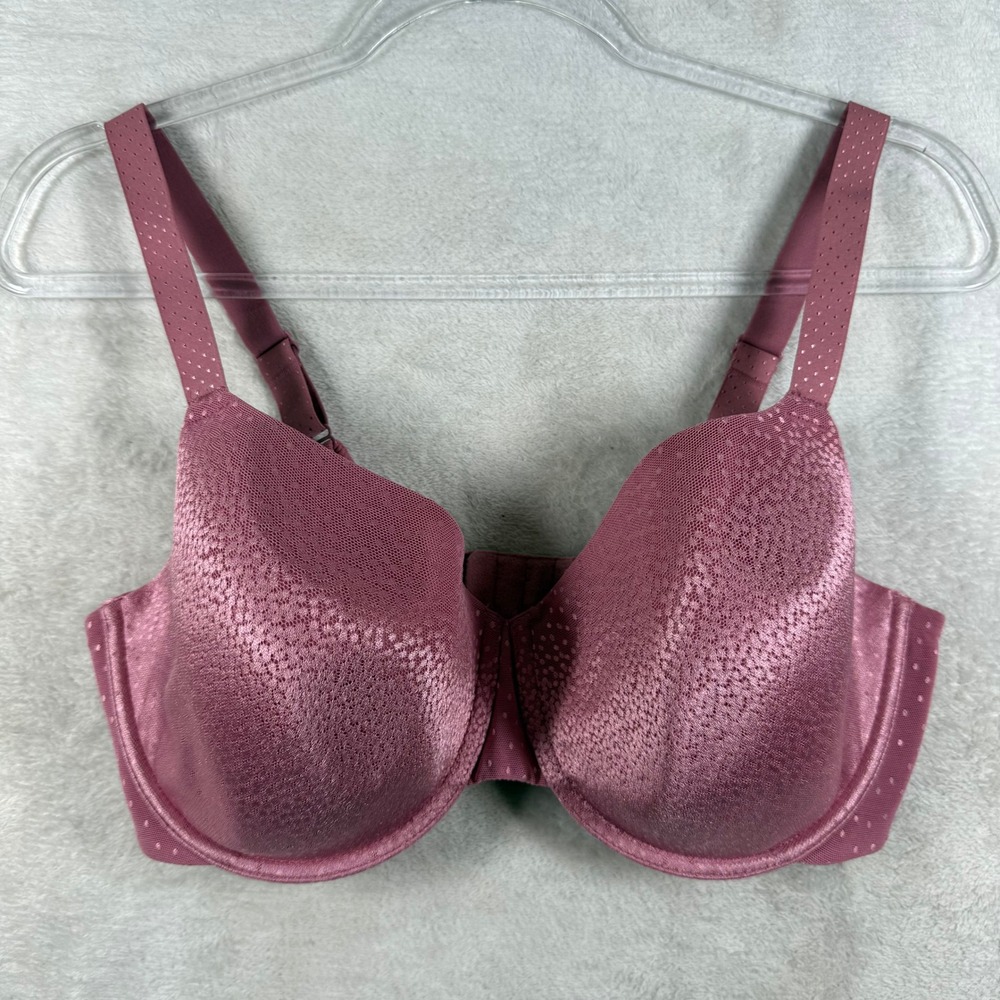 Wacoal 853303 Rose Dust Polka Dot Mesh Underwire T-Shirt Bra 36DDD